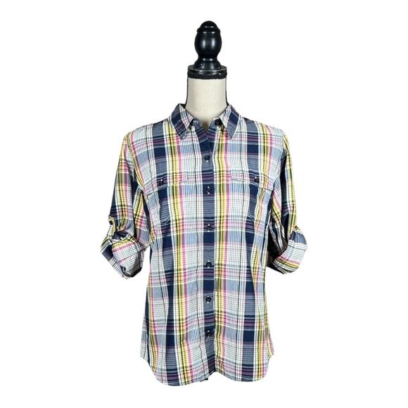 Patagonia Overcast Button Up Plaid Convertible Sleeve Shirt - Picture 2 of 5